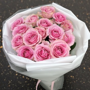 Букет из 15 пудровых роз (70 см) в Волоколамске