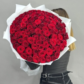 Букет 101 красная роза (60 см) в Волоколамске