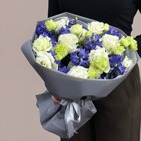 Букет из ароматных гиацинтов и эустом в Волоколамске