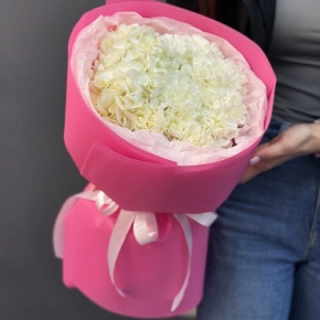 Букет "Гламур" из гортензии и диантусов в Волоколамске