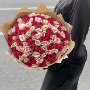 Букет "Амурный" из 101 розы (40 см) в Волоколамске