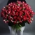 Букет из 51 кустовой рубиновой розы (50 см) в Волоколамске