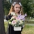 Композиция с георгинами на 1 сентября в белом ящике в Волоколамске