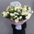 Букет "Изысканность" из 31 белой эустомы в Волоколамске