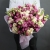 Букет "Сладкая жизнь" из кустовых пионовидных роз и эустом в Волоколамске