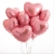 Сердце розовое фольгированный шар с гелием (45 см) в Волоколамске