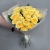 Букет из 21  из пионовидной розы Баттеркап (60 см) в Волоколамске