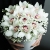 Композиция в шляпной коробке из белых орхидей и гипсофилы в Волоколамске Композиция в шляпной коробке из белых орхидей и гипсофилы в Волоколамске