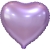 Сердце сиреневое фольгированный шар с гелием (45 см) в Волоколамске
