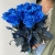 15 синих LUX роз Эквадор (70 см) в Волоколамске