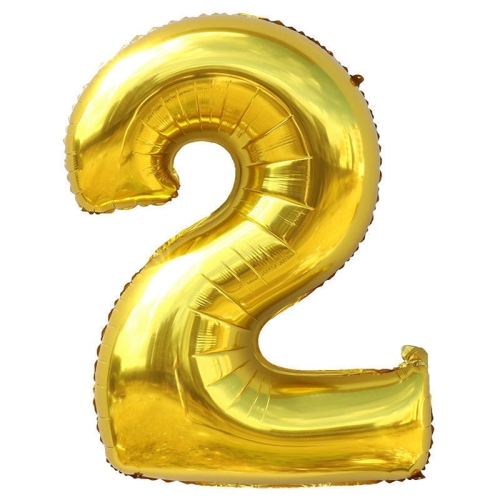 Шар гелиевый цифра 2 (40х102 см) в Волоколамске