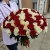 Букет из 101 красной и белой розы (50 см) в Волоколамске